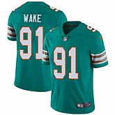 Nike Miami Dolphins #91 Cameron Wake Aqua Green Alternate NFL Vapor Untouchable Limited Jersey,baseball caps,new era cap wholesale,wholesale hats